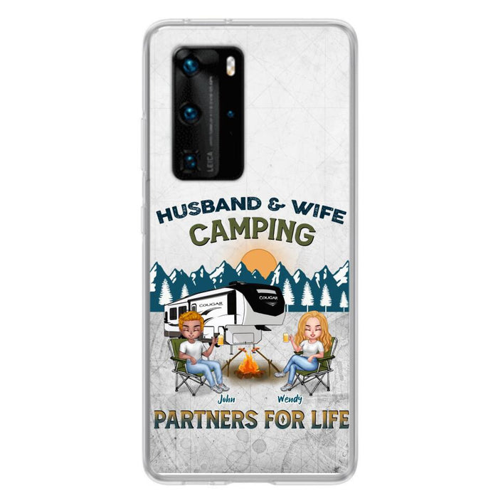 Personalized Camping Friends/Couple Phone Case For Xiaomi/Oppo/Huawei - Up to 7 People - Gift Idea For Friends/Camping Lover - Husband & Wife Camping Partners For Life