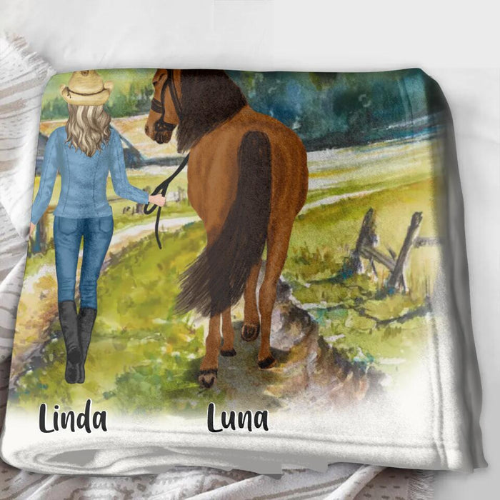 Personalized Horse Girl Father's Day - Gift Idea For Horse Lovers/Girl - Up to 6 Horses - Das Leben Ist Besser Mit Pferden