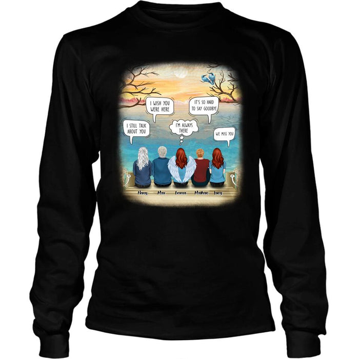Personalized Memorial T-Shirt/Hoodie - Up to 5 People - Sympathy Gift For Loss Of Family Member