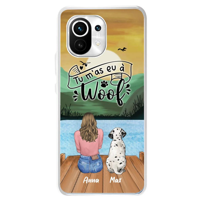 Personalized Dog Mom Phone Case - Gifts For Dog Lover/Mother's Day With Up to 5 Dogs - Tu M'á Eu À Woof - Case For Xiaomi/Oppo/Huawei