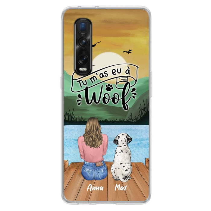 Personalized Dog Mom Phone Case - Gifts For Dog Lover/Mother's Day With Up to 5 Dogs - Tu M'á Eu À Woof - Case For Xiaomi/Oppo/Huawei