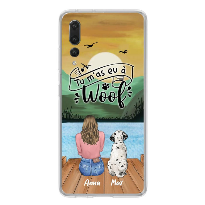 Personalized Dog Mom Phone Case - Gifts For Dog Lover/Mother's Day With Up to 5 Dogs - Tu M'á Eu À Woof - Case For Xiaomi/Oppo/Huawei