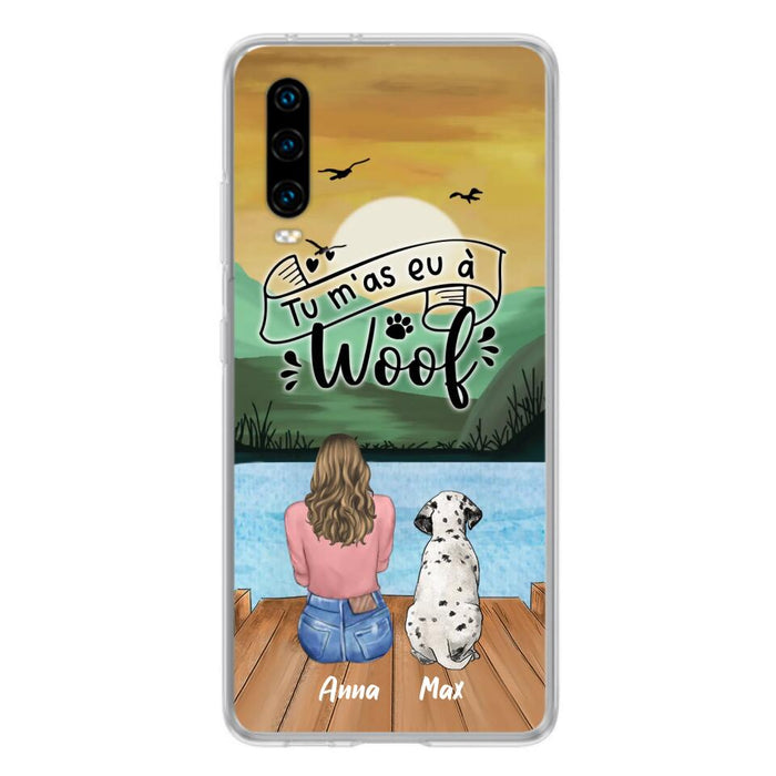 Personalized Dog Mom Phone Case - Gifts For Dog Lover/Mother's Day With Up to 5 Dogs - Tu M'á Eu À Woof - Case For Xiaomi/Oppo/Huawei