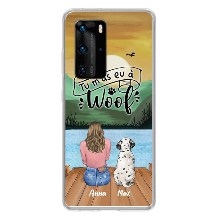 Personalized Dog Mom Phone Case - Gifts For Dog Lover/Mother's Day With Up to 5 Dogs - Tu M'á Eu À Woof - Case For Xiaomi/Oppo/Huawei