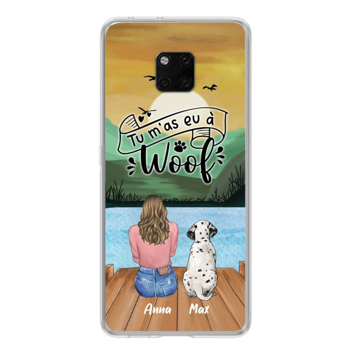Personalized Dog Mom Phone Case - Gifts For Dog Lover/Mother's Day With Up to 5 Dogs - Tu M'á Eu À Woof - Case For Xiaomi/Oppo/Huawei