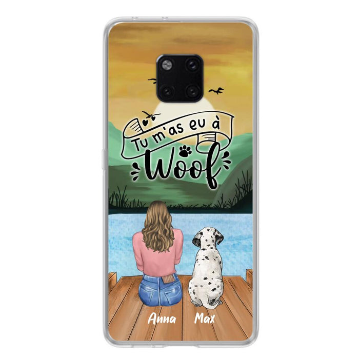 Personalized Dog Mom Phone Case - Gifts For Dog Lover/Mother's Day With Up to 5 Dogs - Tu M'á Eu À Woof - Case For Xiaomi/Oppo/Huawei