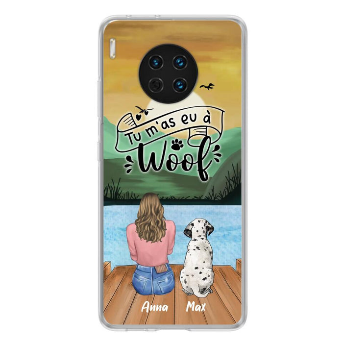 Personalized Dog Mom Phone Case - Gifts For Dog Lover/Mother's Day With Up to 5 Dogs - Tu M'á Eu À Woof - Case For Xiaomi/Oppo/Huawei