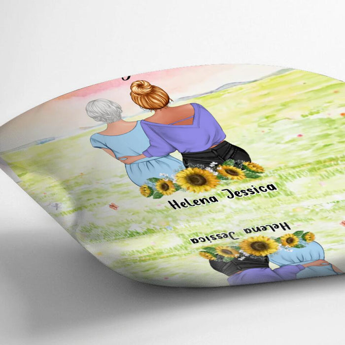 Personalized Mom & Daughter Fleece Throw Blanket/Quilt/Pillow Cover - Mother's Day Gift Idea From Daughter - Dear Mom Great Job I'm Awesome