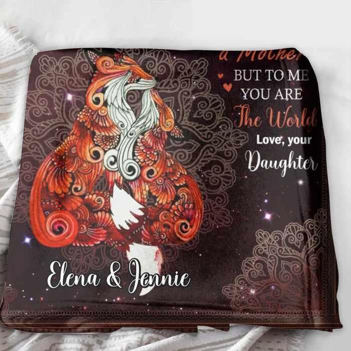 Personalized Loving Mother Fleece Throw Blanket/Quilt - Gift Idea For Mother's Day - To My Loving Mother I Love You
