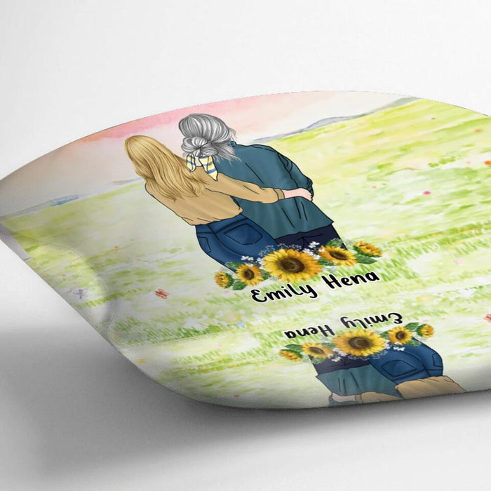 Personalized Mom & Daughter Fleece Throw Blanket/Quilt/Pillow Cover - Mother's Day Gift Idea From Daughter - Mother & Daughter Forever Linked Together