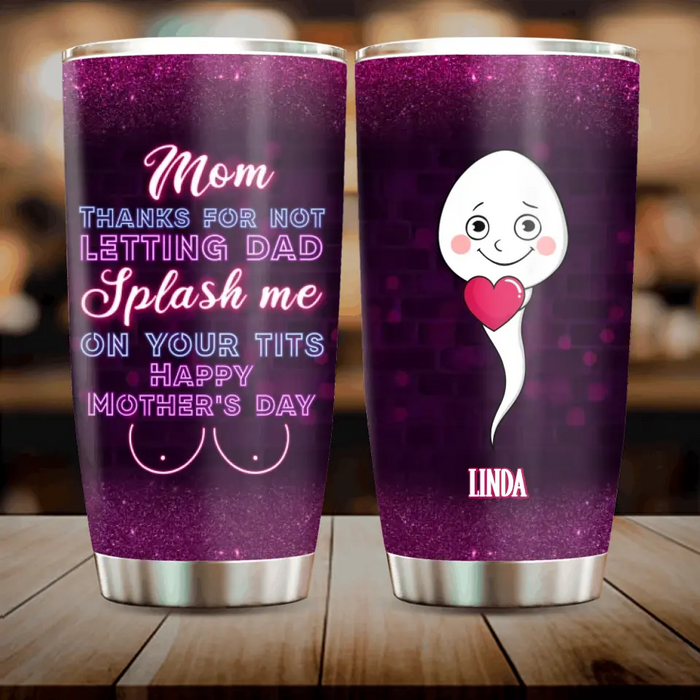 Personalized Sperms Tumbler - Best Gift Idea For Mom - Up to 6 Sperms