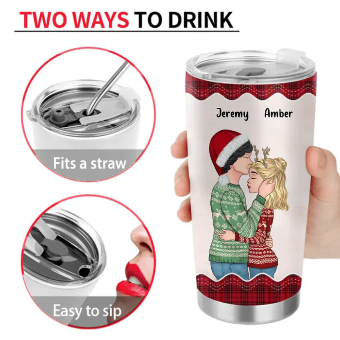 Personalized Christmas Couple Tumbler - Christmas/Anniversary Gift Idea For Couple - Annoying Each Other For Years And Still Going Strong