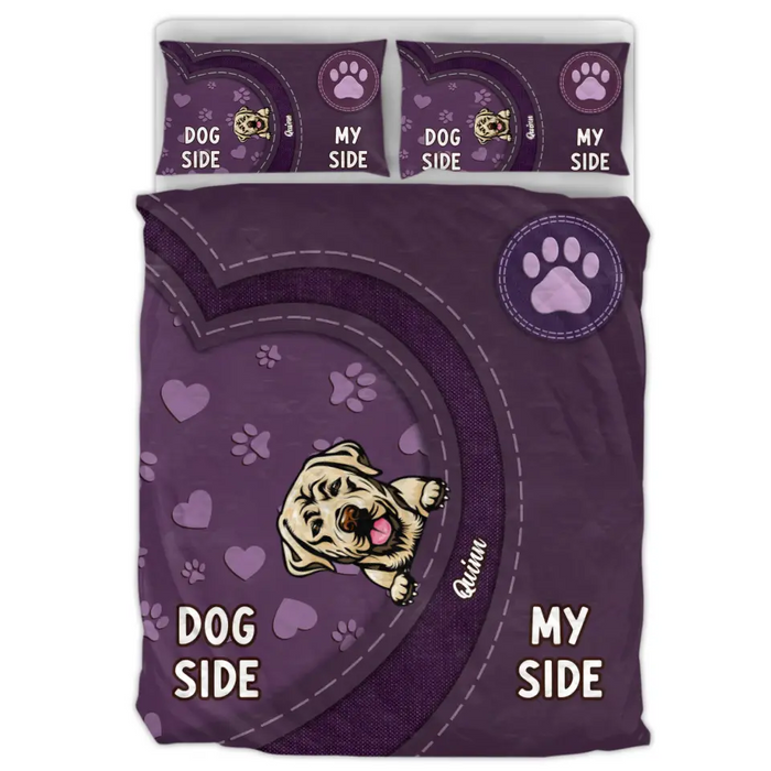Personalized Dog Quilt Bed Set - Up to 7 Dogs - Mother's Day/Father's Day Gift for Dog Lovers