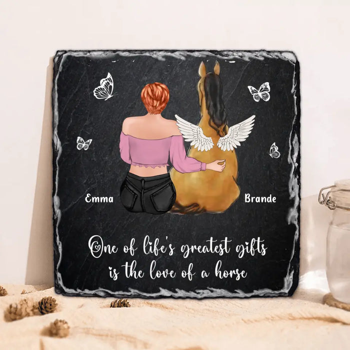 Personalized Memorial Horse Lithograph - Memorial Gift Idea for Horse Owners - One Of Life's Greatest Gifts Is The Love Of A Horse