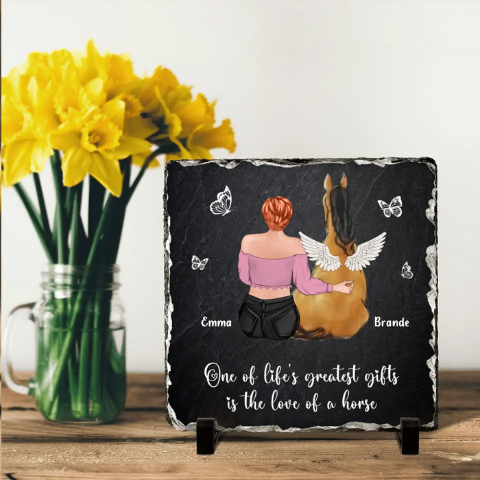 Personalized Memorial Horse Lithograph - Memorial Gift Idea for Horse Owners - One Of Life's Greatest Gifts Is The Love Of A Horse