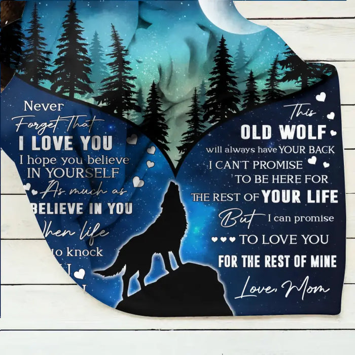 To My Son Fleece Throw Blanket & Quilt - Birthday Gift Idea From Mom Dad To Son - I Can Promise To Love You For The Rest Of Mine