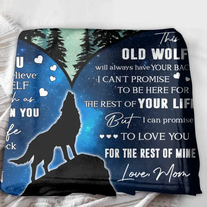 To My Son Fleece Throw Blanket & Quilt - Birthday Gift Idea From Mom Dad To Son - I Can Promise To Love You For The Rest Of Mine