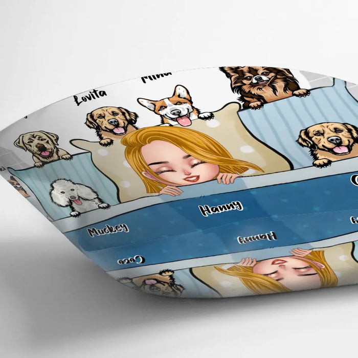 Personalized Dog/Cat Mom Pillow Cover - Gift Idea For Dog/Cat Lovers/Mother's Day - Up to 6 Dogs/Cats - Trouble Maker