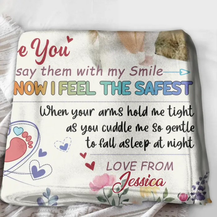 Custom Photo First Mother's Day Fleece Throw Blanket/Quilt - Mother's Day Gift Idea For Mom - To My Mommy