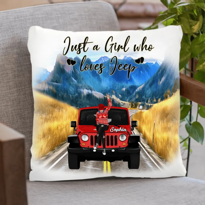 Personalized Off-Road Girl Pillow Cover/Quilt/Fleece Blanket - Gift Idea For Off-road Lovers