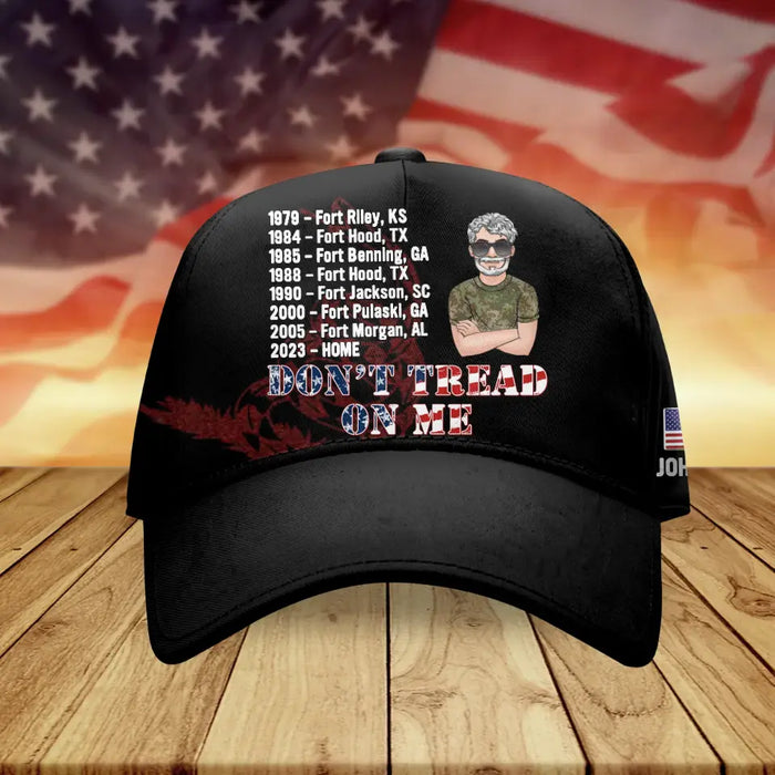 Personalized Veteran Classic Cap - Father's Day Gift Idea For Veterans