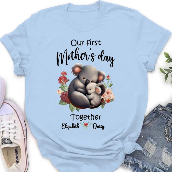 Personalized Koala Baby Onesie/T-Shirt - Gift Idea for Baby/Mother's Day - Our First Mother's Day Together