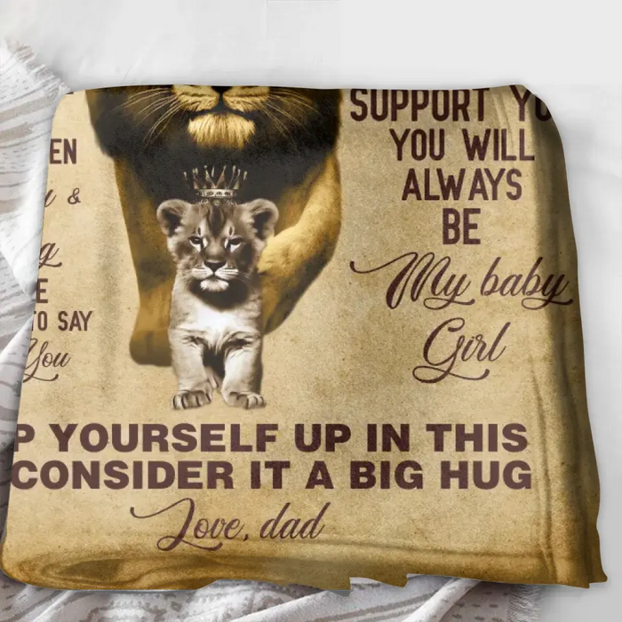 To My Daughter Fleece Throw Blanket & Quilt - Gift Idea From Dad To Daughter - Never Forget That I Love You