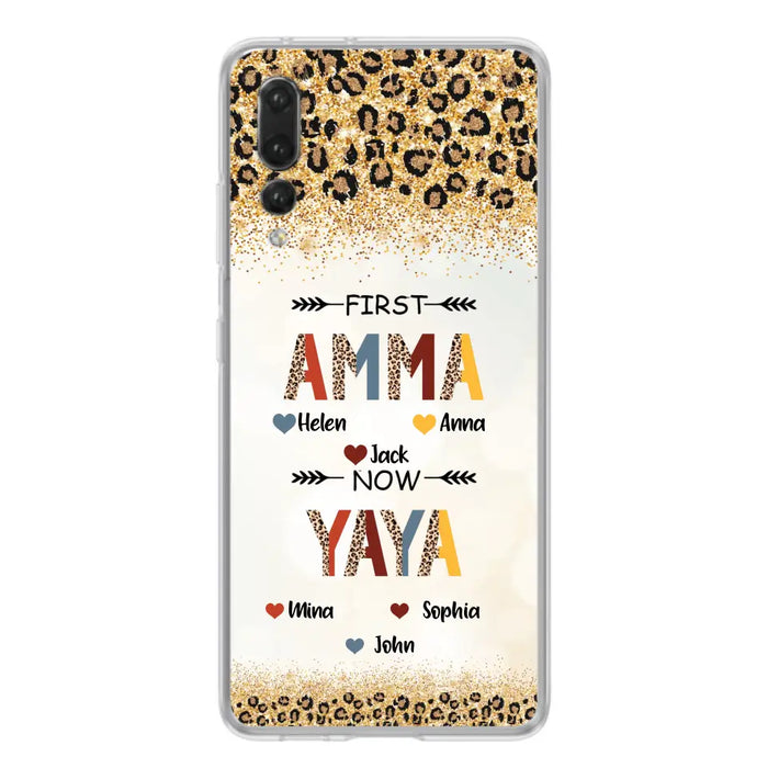Personalized Grandma Phone Case - Up to 4 Kids And 8 Grandkids - Mother's Day Gift Idea for Grandma - First Mom Now Nana Kid And Grandkids - Cases For Xiaomi/Oppo/Huawei