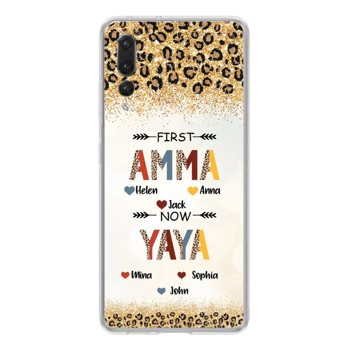 Personalized Grandma Phone Case - Up to 4 Kids And 8 Grandkids - Mother's Day Gift Idea for Grandma - First Mom Now Nana Kid And Grandkids - Cases For Xiaomi/Oppo/Huawei
