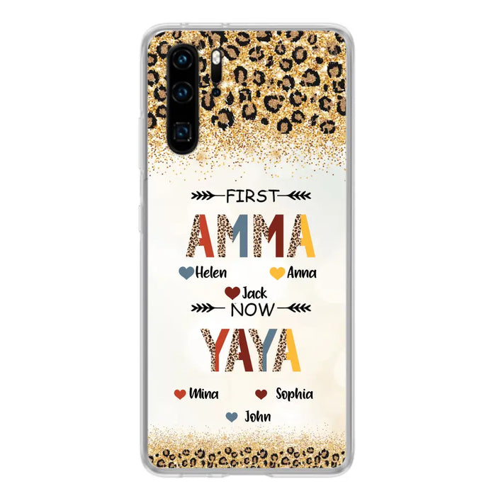Personalized Grandma Phone Case - Up to 4 Kids And 8 Grandkids - Mother's Day Gift Idea for Grandma - First Mom Now Nana Kid And Grandkids - Cases For Xiaomi/Oppo/Huawei