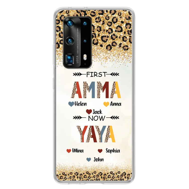 Personalized Grandma Phone Case - Up to 4 Kids And 8 Grandkids - Mother's Day Gift Idea for Grandma - First Mom Now Nana Kid And Grandkids - Cases For Xiaomi/Oppo/Huawei