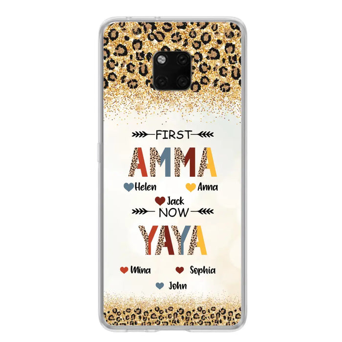 Personalized Grandma Phone Case - Up to 4 Kids And 8 Grandkids - Mother's Day Gift Idea for Grandma - First Mom Now Nana Kid And Grandkids - Cases For Xiaomi/Oppo/Huawei