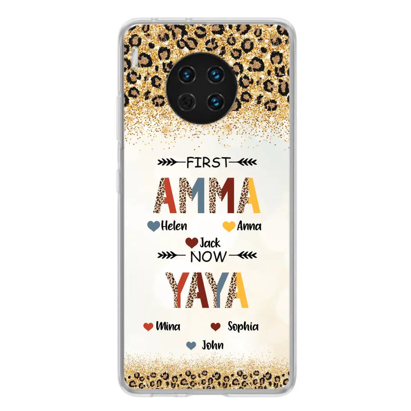 Personalized Grandma Phone Case - Up to 4 Kids And 8 Grandkids - Mother's Day Gift Idea for Grandma - First Mom Now Nana Kid And Grandkids - Cases For Xiaomi/Oppo/Huawei