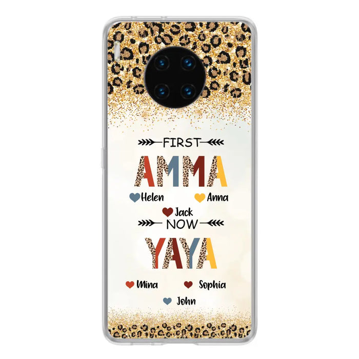 Personalized Grandma Phone Case - Up to 4 Kids And 8 Grandkids - Mother's Day Gift Idea for Grandma - First Mom Now Nana Kid And Grandkids - Cases For Xiaomi/Oppo/Huawei