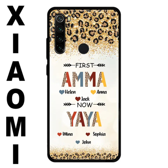 Personalized Grandma Phone Case - Up to 4 Kids And 8 Grandkids - Mother's Day Gift Idea for Grandma - First Mom Now Nana Kid And Grandkids - Cases For Xiaomi/Oppo/Huawei