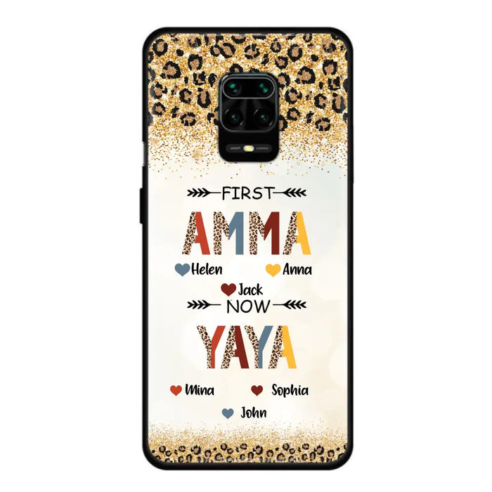 Personalized Grandma Phone Case - Up to 4 Kids And 8 Grandkids - Mother's Day Gift Idea for Grandma - First Mom Now Nana Kid And Grandkids - Cases For Xiaomi/Oppo/Huawei