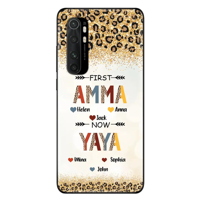 Personalized Grandma Phone Case - Up to 4 Kids And 8 Grandkids - Mother's Day Gift Idea for Grandma - First Mom Now Nana Kid And Grandkids - Cases For Xiaomi/Oppo/Huawei