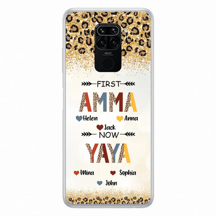 Personalized Grandma Phone Case - Up to 4 Kids And 8 Grandkids - Mother's Day Gift Idea for Grandma - First Mom Now Nana Kid And Grandkids - Cases For Xiaomi/Oppo/Huawei