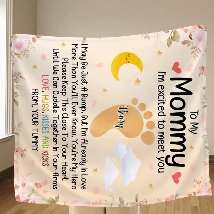 Personalized To My Mommy Fleece Throw Blanket/Quilt - Gift Idea For Mother's Day - You're My Hero