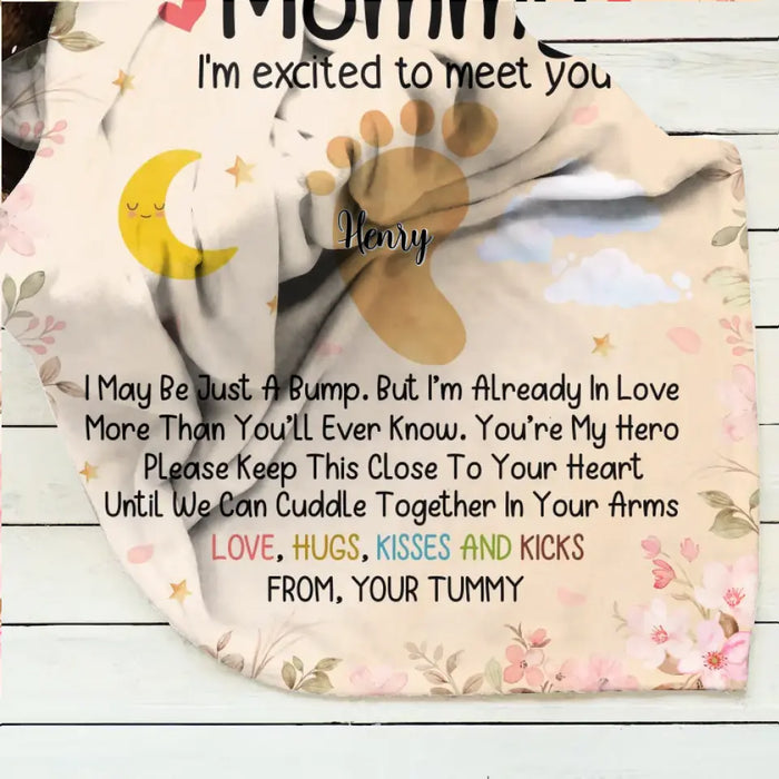 Personalized To My Mommy Fleece Throw Blanket/Quilt - Gift Idea For Mother's Day - You're My Hero
