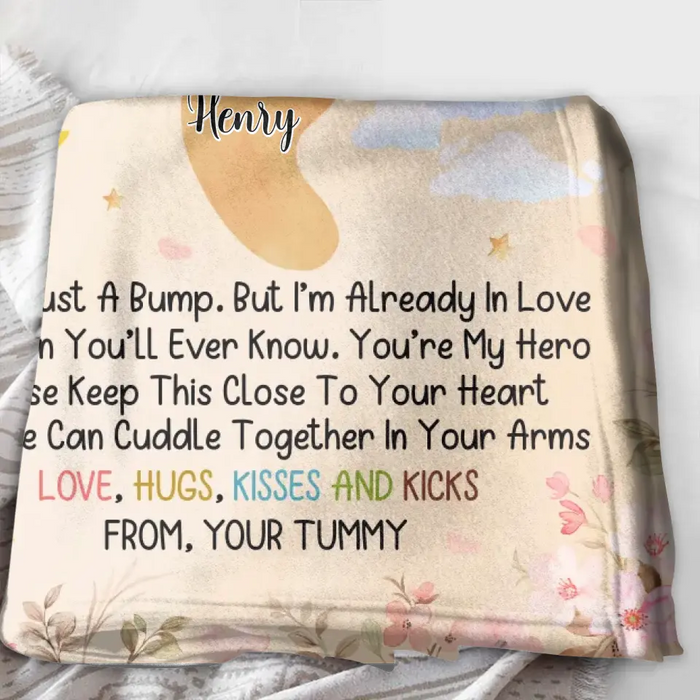 Personalized To My Mommy Fleece Throw Blanket/Quilt - Gift Idea For Mother's Day - You're My Hero