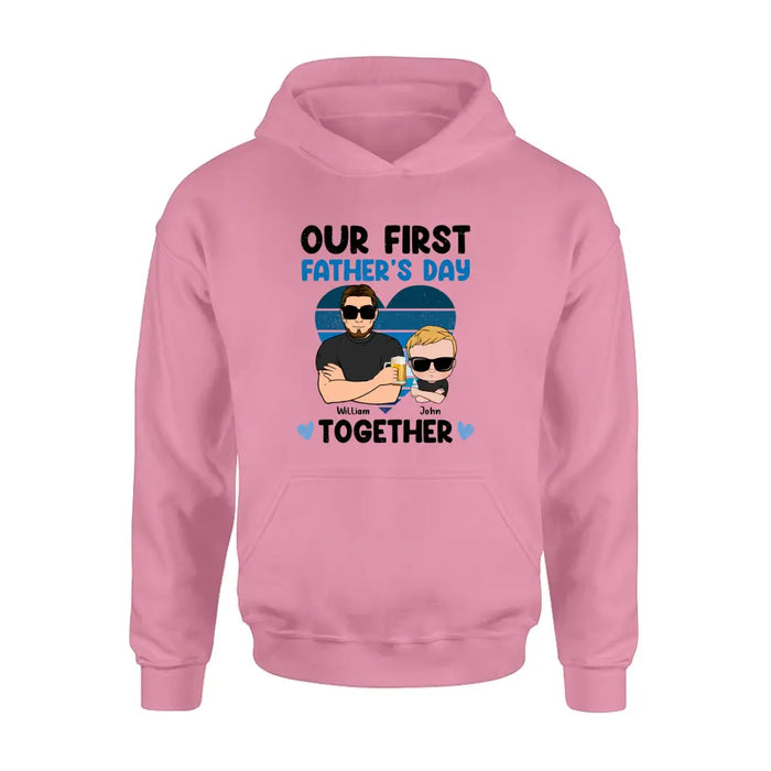 Personalized Dad And Daughter/Son Shirt/Hoodie - Gift Idea For Father's Day - Our First Father's Day Together