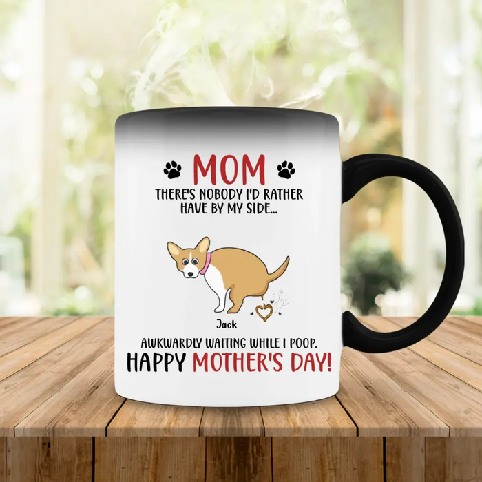 Personalized Dog Mom Color Changing Mug - Funny Gift For Mother's Day