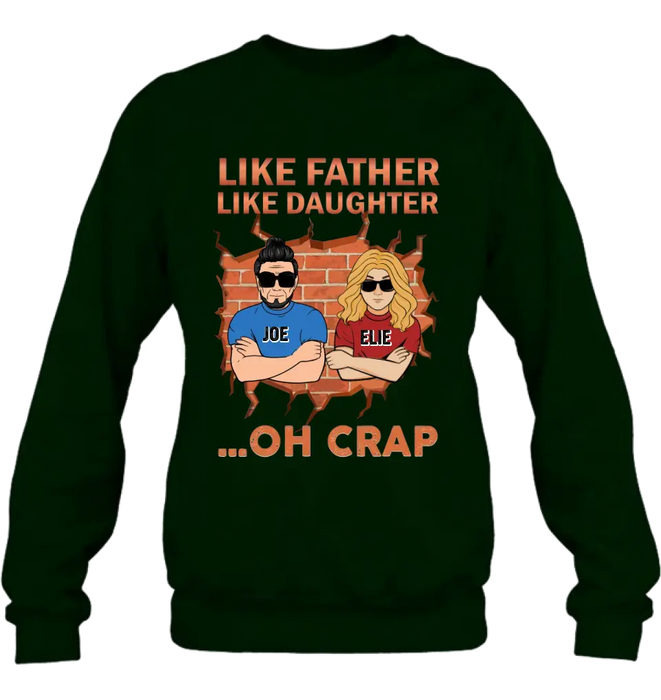Personalized Dad/Mom And Daughter/Son T-Shirt - Gift Idea For Father's Day/Mother's Day