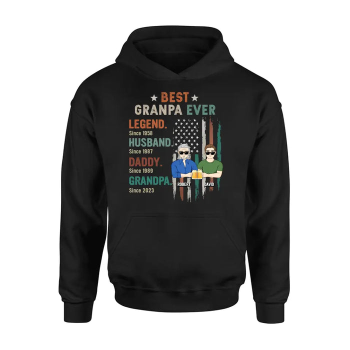 Personalized Grandpa Shirt/Hoodie - Gift Idea For Grandpa/Father's Day - Best Grandpa Ever