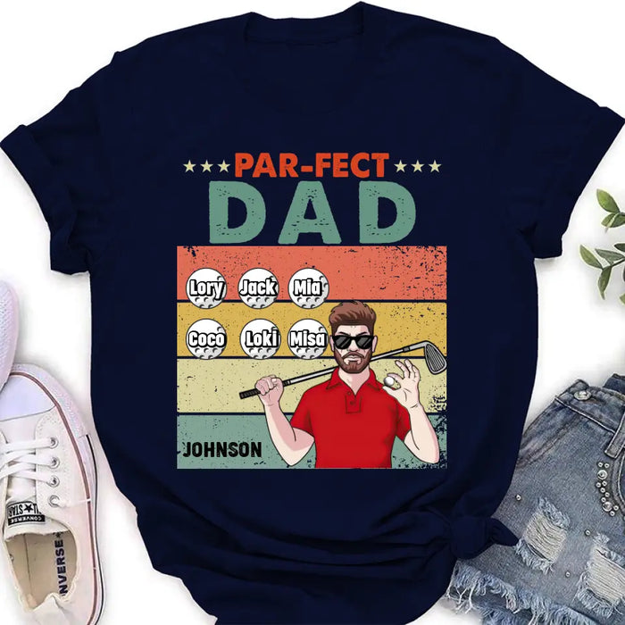 Personalized Golf Grandpa/Dad Shirt/Hoodie - Gift Idea For Grandpa/Father's Day - Par-fect Dad