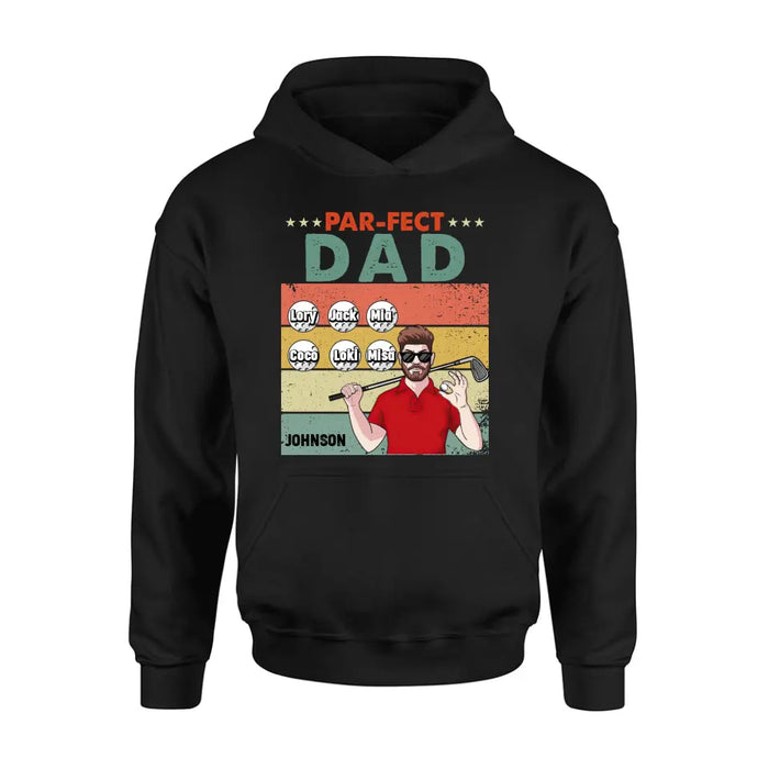 Personalized Golf Grandpa/Dad Shirt/Hoodie - Gift Idea For Grandpa/Father's Day - Par-fect Dad