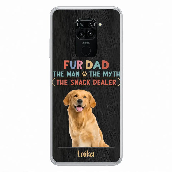 Personalized Fur Dad Phone Case - Upload Photo - Up to 6 Pets - Father's Day Gift For Pet Lovers - Fur Dad The Man The Myth The Snack Dealer - Case for Xiaomi/Huawei/Oppo