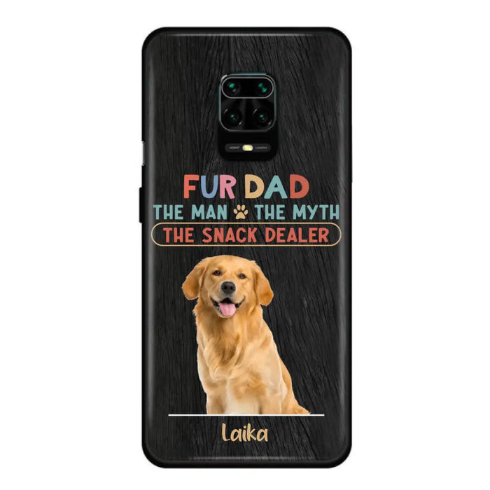 Personalized Fur Dad Phone Case - Upload Photo - Up to 6 Pets - Father's Day Gift For Pet Lovers - Fur Dad The Man The Myth The Snack Dealer - Case for Xiaomi/Huawei/Oppo
