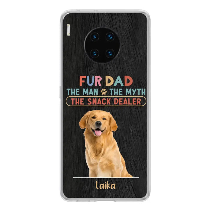 Personalized Fur Dad Phone Case - Upload Photo - Up to 6 Pets - Father's Day Gift For Pet Lovers - Fur Dad The Man The Myth The Snack Dealer - Case for Xiaomi/Huawei/Oppo
